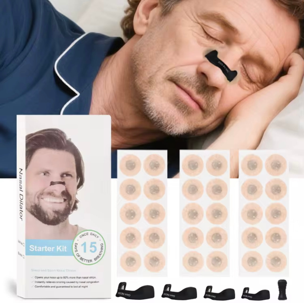 NasalFit ® Bandas magneticas para la nariz.